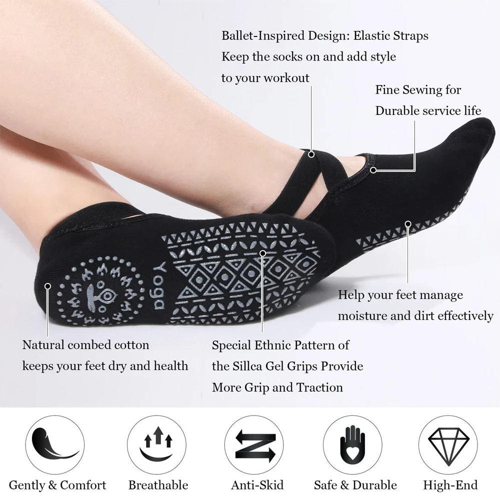 Kadınlar için 1 Çift Yoga Çora - Pilates Yoga Grip Socks incelemesi ve fiyatı