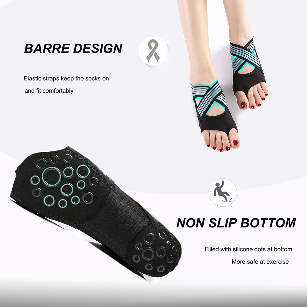 1 Çift Kadın Kaymaz Parmaksız  - Pilates Yoga Grip Socks incelemesi ve fiyatı