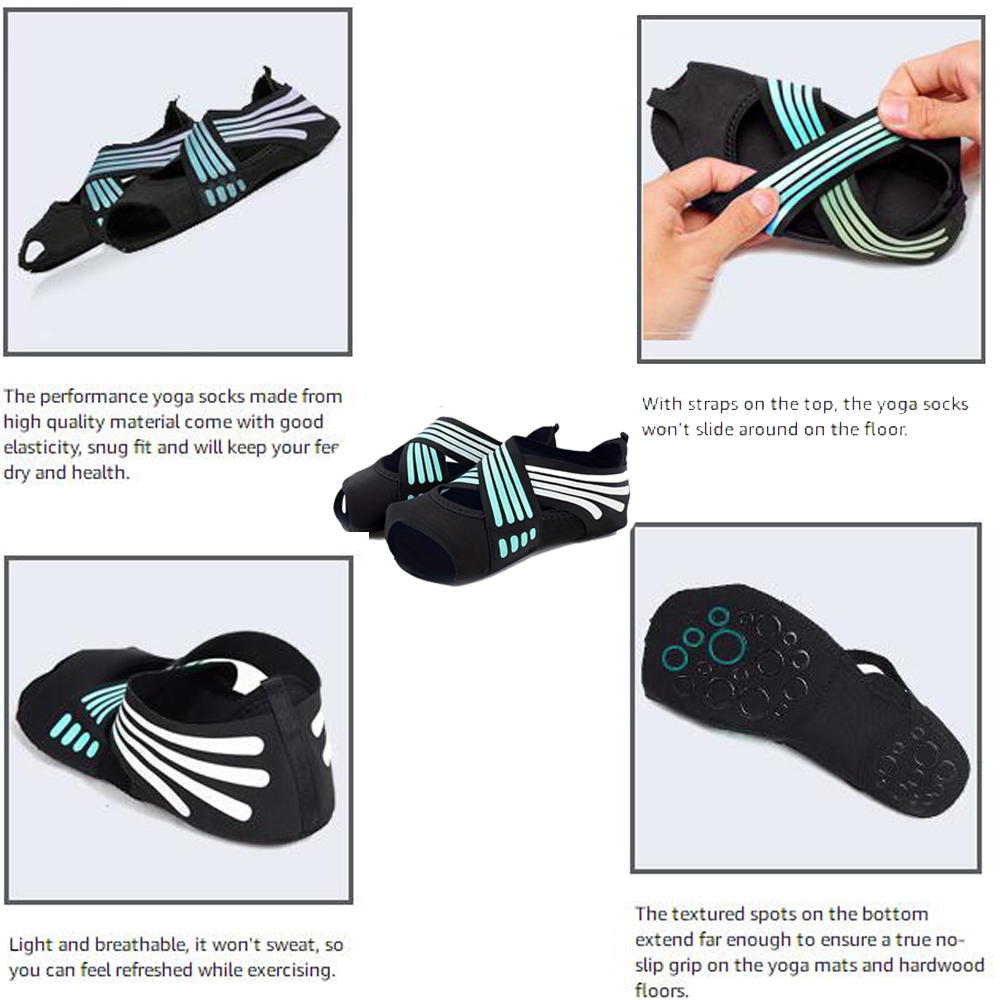 1 Çift Kadın Kaymaz Parmaksız  - Pilates Yoga Grip Socks incelemesi ve fiyatı